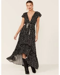 Beyond The Radar Women's Polka Dot Picnic Midi Dress 