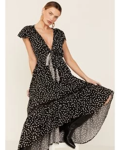 Beyond The Radar Women's Polka Dot Picnic Midi Dress  -Western Chic Shop 2000366188 001 P4