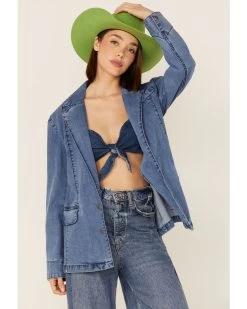 Lola Women's Denim Blazer Jacket