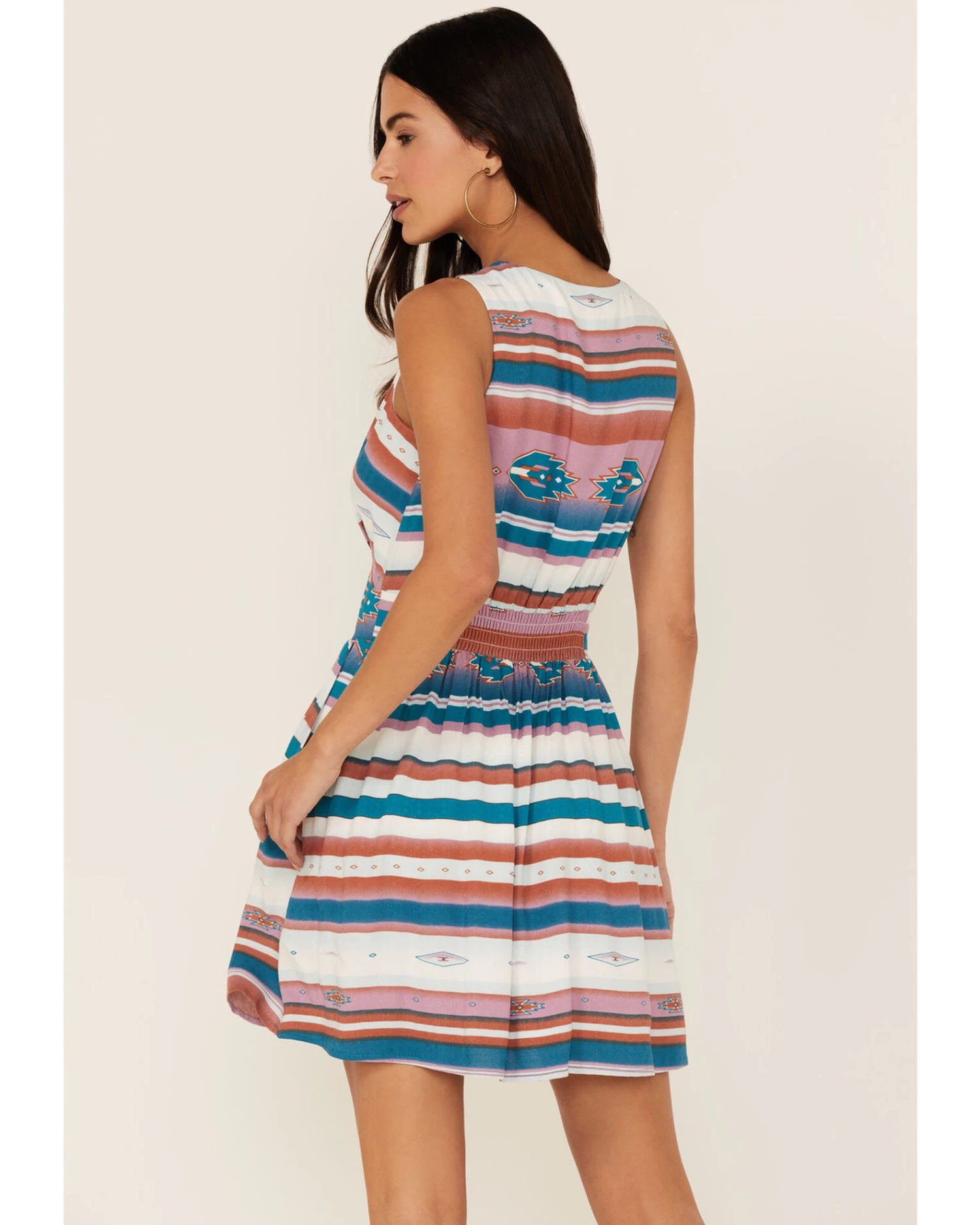 Idyllwind Women's Southwestern Print Sleeveless Dress 4 Idyllwind Women's Southwestern Print Sleeveless Dress - Image 4