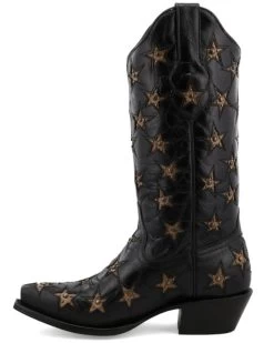 Black Star Women's Marfa Star Inlay Studded Leather Western Boot - Snip Toe 9 Black Star Women's Marfa Star Inlay Studded Leather Western Boot - Snip Toe -Western Chic Shop 2000367956 001 P3