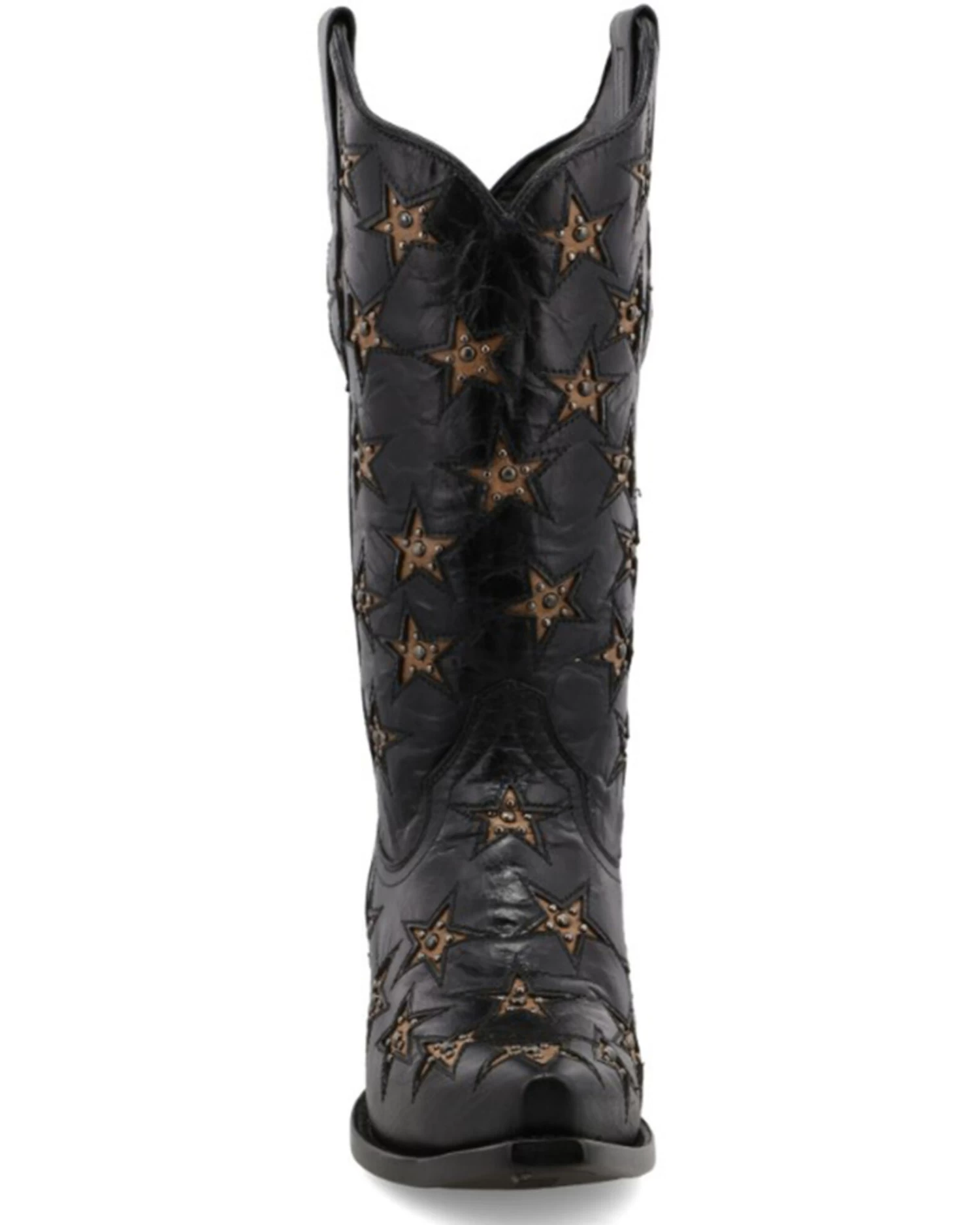 Black Star Women's Marfa Star Inlay Studded Leather Western Boot - Snip Toe 4 Black Star Women's Marfa Star Inlay Studded Leather Western Boot - Snip Toe - Image 4
