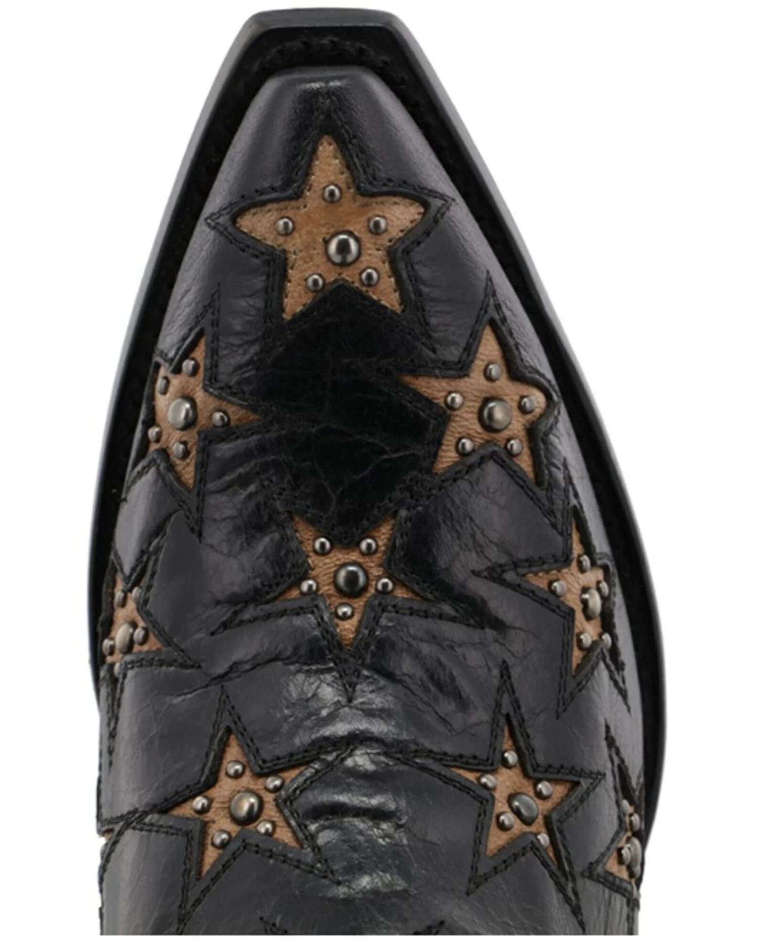 Black Star Women's Marfa Star Inlay Studded Leather Western Boot - Snip Toe 6 Black Star Women's Marfa Star Inlay Studded Leather Western Boot - Snip Toe - Image 6