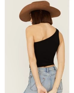 Fornia Women's Top One One Shoulder Ribbed Cami Top -Western Chic Shop 2000368173 001 P3