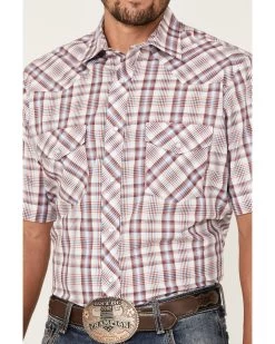Roper Men's Classic Plaid Short Sleeve Pearl Snap Western Shirt 6 Roper Men's Classic Plaid Short Sleeve Pearl Snap Western Shirt -Western Chic Shop 2000370646 100 P3