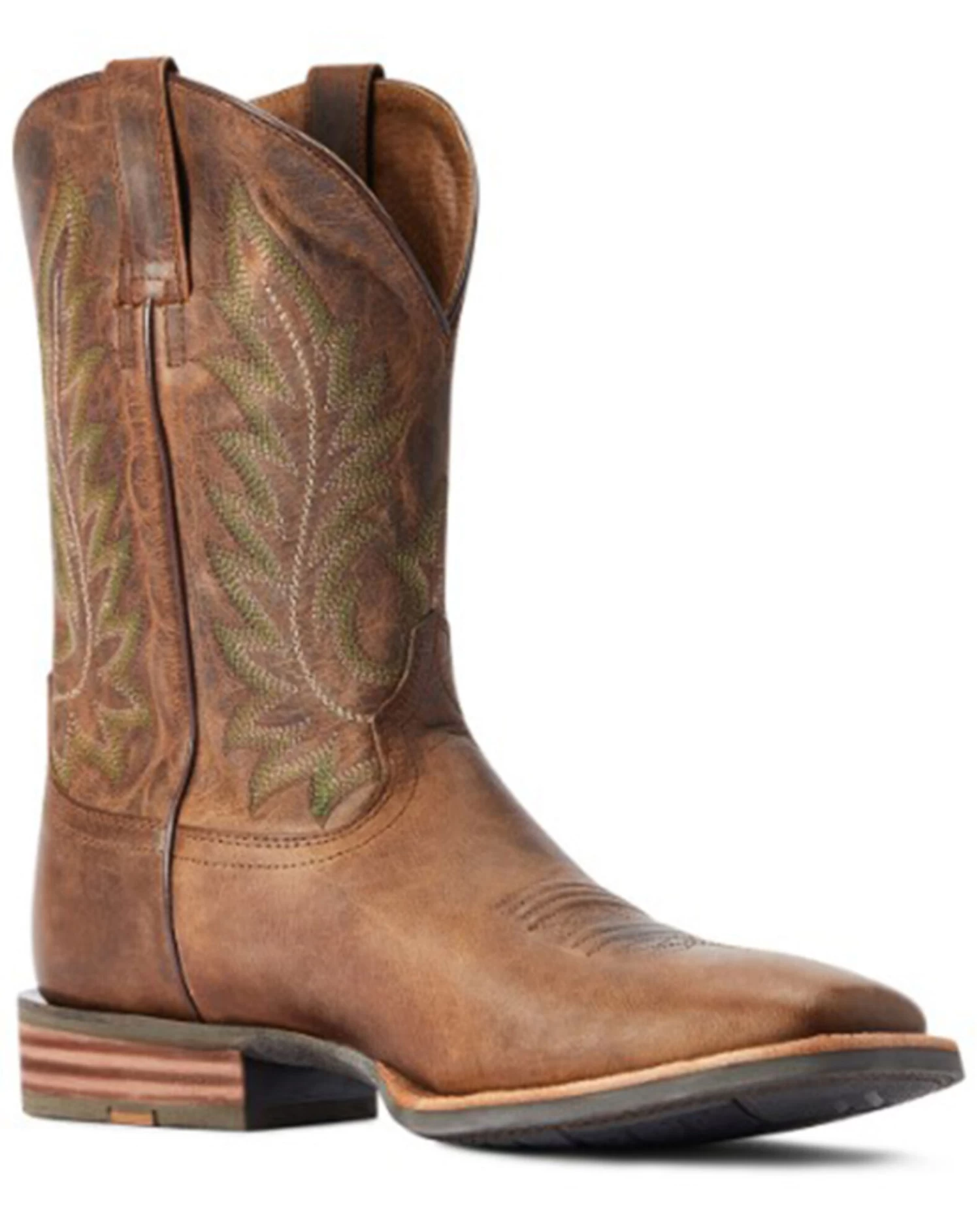 Ariat Men's Ridin' High Western Performance Boots - Broad Square Toe 1 Ariat Men's Ridin' High Western Performance Boots - Broad Square Toe