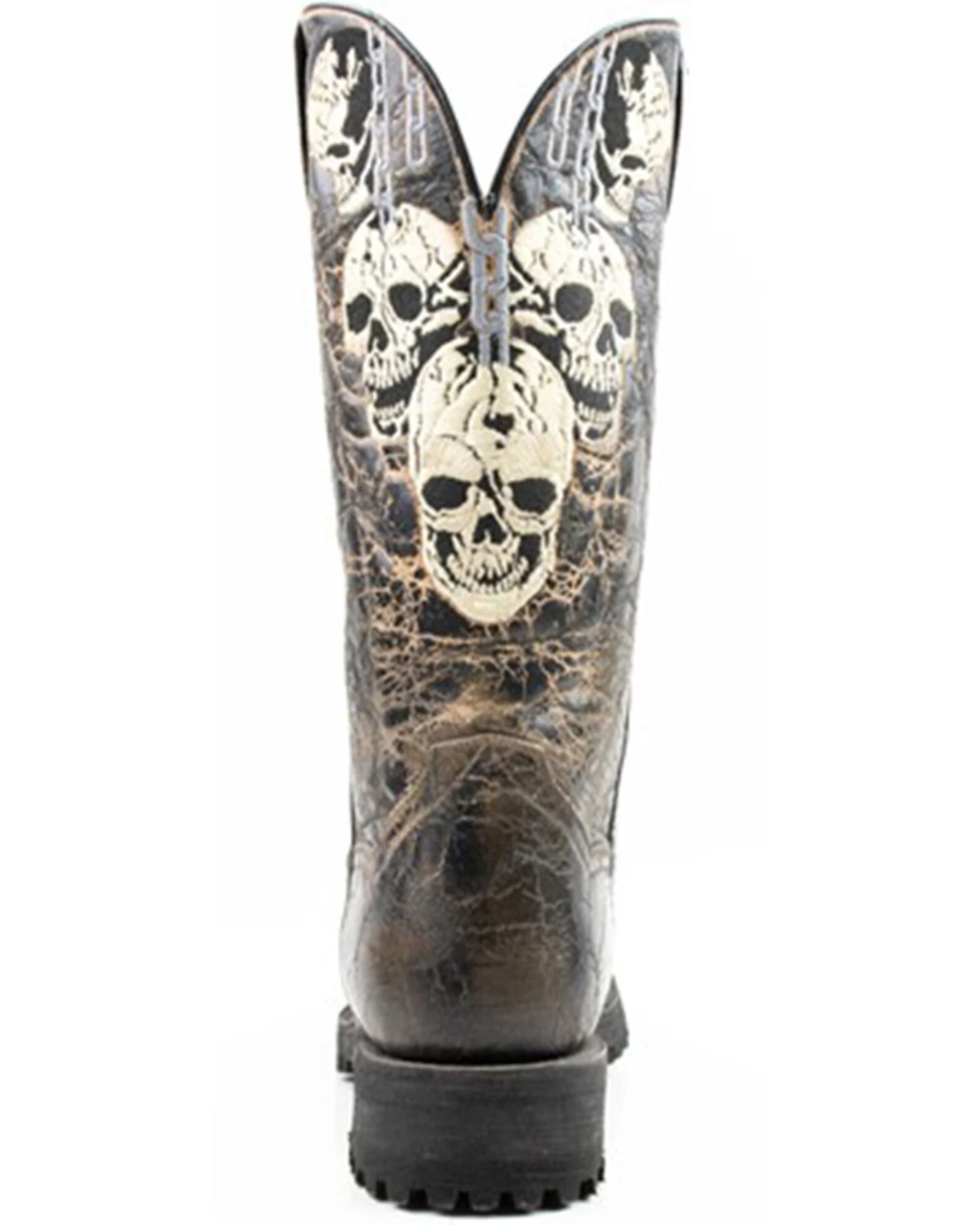 Dan Post Men's Skulls Motorcycle Western Boot - Square Toe 4 Dan Post Men's Skulls Motorcycle Western Boot - Square Toe - Image 4