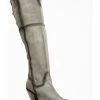 Dan Post Women's Corsette Over The Knee Fashion Western Boots - Snip Toe
