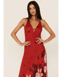 Free People Women's Get To You Floral Print Maxi Dress -Western Chic Shop 2000371753 600 P3