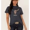 Wrangler Women's Americana Steer Head Logo Graphic Tee