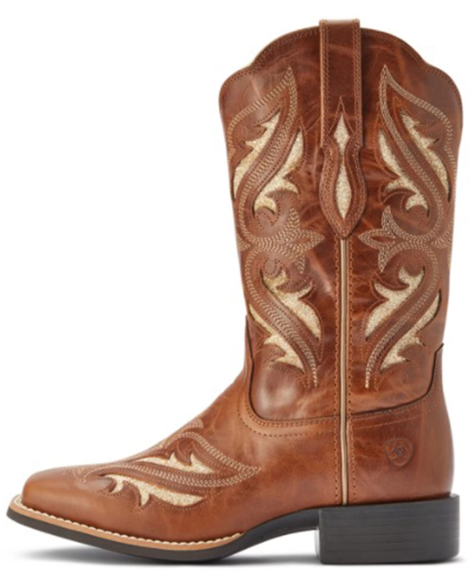 Ariat Women's Round Up Bliss Underlay Performance Western Boots - Broad Square Toe 2 Ariat Women's Round Up Bliss Underlay Performance Western Boots - Broad Square Toe - Image 2