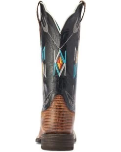 Ariat Women's Frontier Chimayo Ancient Southwestern Embroidered Western Boots - Broad Square Toe  -Western Chic Shop 2000372449 001 P3