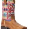 Ariat Girls' Lonestar Shock Shield Serape Stripe Western Boots - Square Toe