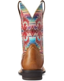 Ariat Girls' Lonestar Shock Shield Serape Stripe Western Boots - Square Toe -Western Chic Shop 2000372471 250 P3