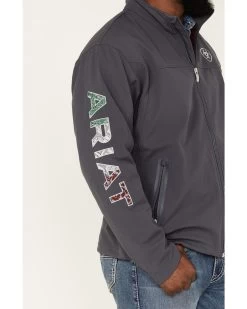Ariat Men's Team Mexico Thunderbird Zip-Front Softshell Jacket  -Western Chic Shop 2000372911 001 P3