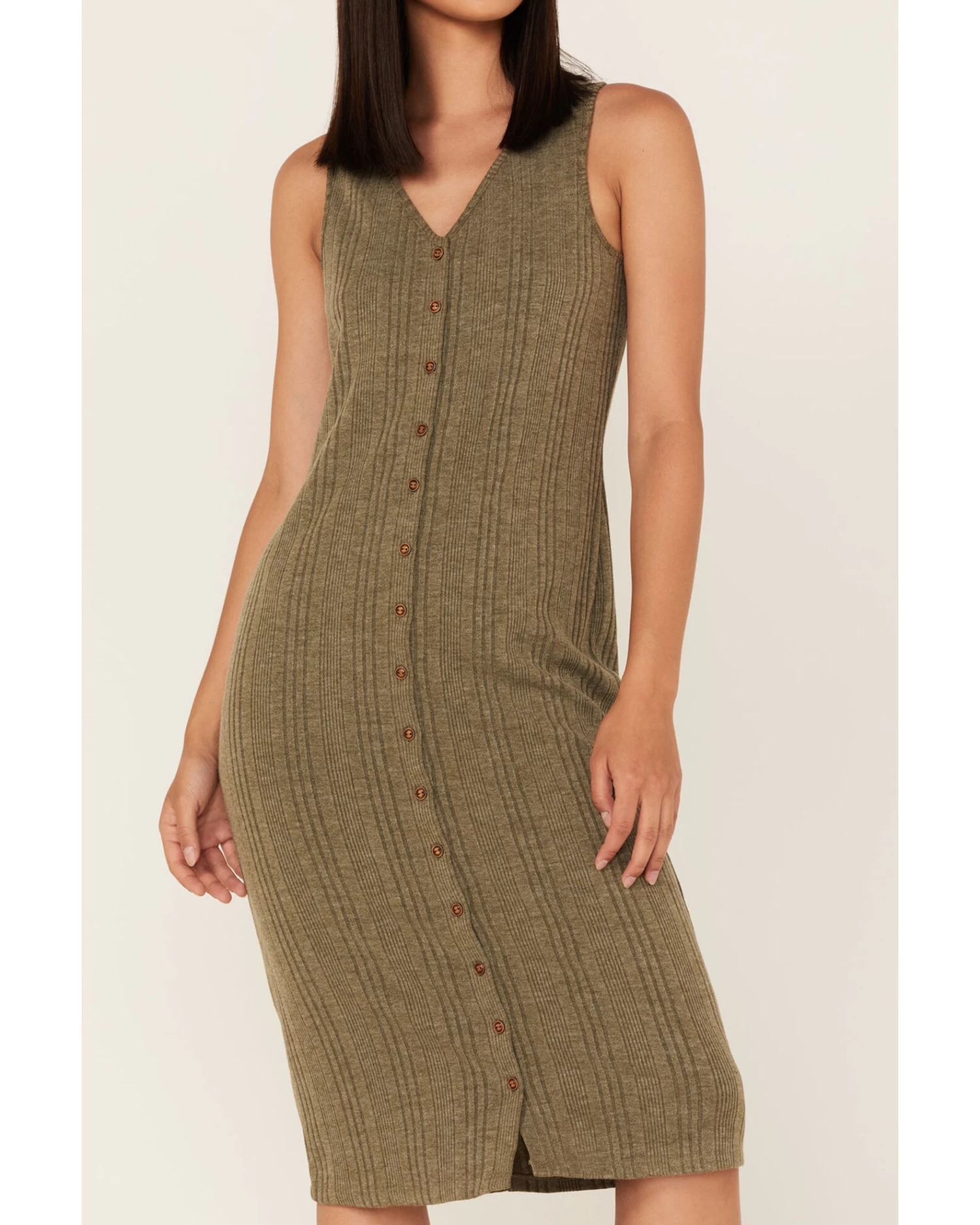 Cleo + Wolf Women's Ribbed Tank Midi Dress 3 Cleo + Wolf Women's Ribbed Tank Midi Dress - Image 3