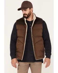 Brothers & Sons Men's Reversible Sherpa Down Vest
