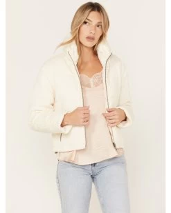 Cleo + Wolf Women's Quilted Corduroy Puffer Jacket