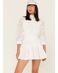 Maia Bergman Women's Nao Lace Tiered Mini Dress