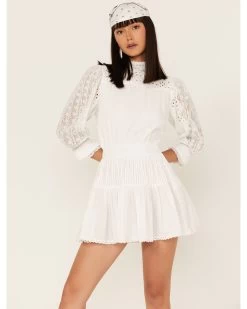 Maia Bergman Women's Nao Lace Tiered Mini Dress -Western Chic Shop 2000373865 100 P4