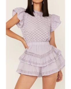 Maia Bergman Women's Raksha Eyelet Romper -Western Chic Shop 2000373866 500 P3