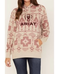 Ariat Women's Southwestern Print Logo Graphic Hoodie -Western Chic Shop 2000374278 280 P3