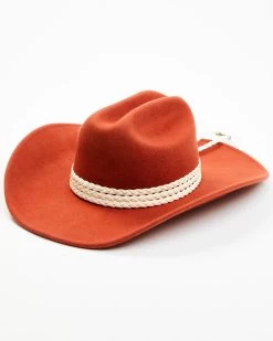 Shyanne Women's Rust Concho Rope Band Cowboy Hat