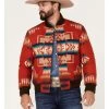 Pendleton Men's Gorge All-Over Print Quilted Snap Bomber Jacket 