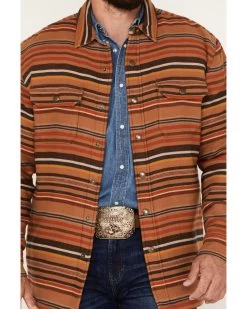 Pendleton Men's Striped Sherpa-Lined Snap Western Shirt Jacket  -Western Chic Shop 2000374669 200 P3