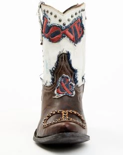Yippee Ki Yay By Old Gringo Women's Love & Peace Studded Fashion Leather Booties - Pointed Toe -Western Chic Shop 2000374912 251 P4