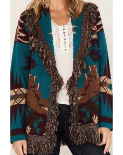 Idyllwind Women's River Run Southwestern Print Belted Cardigan -Western Chic Shop 2000375293 400 P3