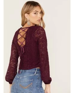 Idyllwind Women's Date Night Floral Lace Crop Top 6 Idyllwind Women's Date Night Floral Lace Crop Top -Western Chic Shop 2000375302 500 P3