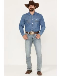 Hooey Men's Revolver Light Wash Slim Straight Reflex Jeans  -Western Chic Shop 2000375479 412 P3