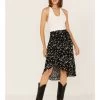 Beyond The Radar Women's Floral Print Midi Skirt