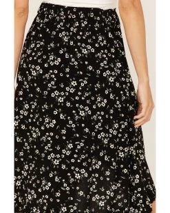 Beyond The Radar Women's Floral Print Midi Skirt 7 Beyond The Radar Women's Floral Print Midi Skirt -Western Chic Shop 2000375601 001 P4
