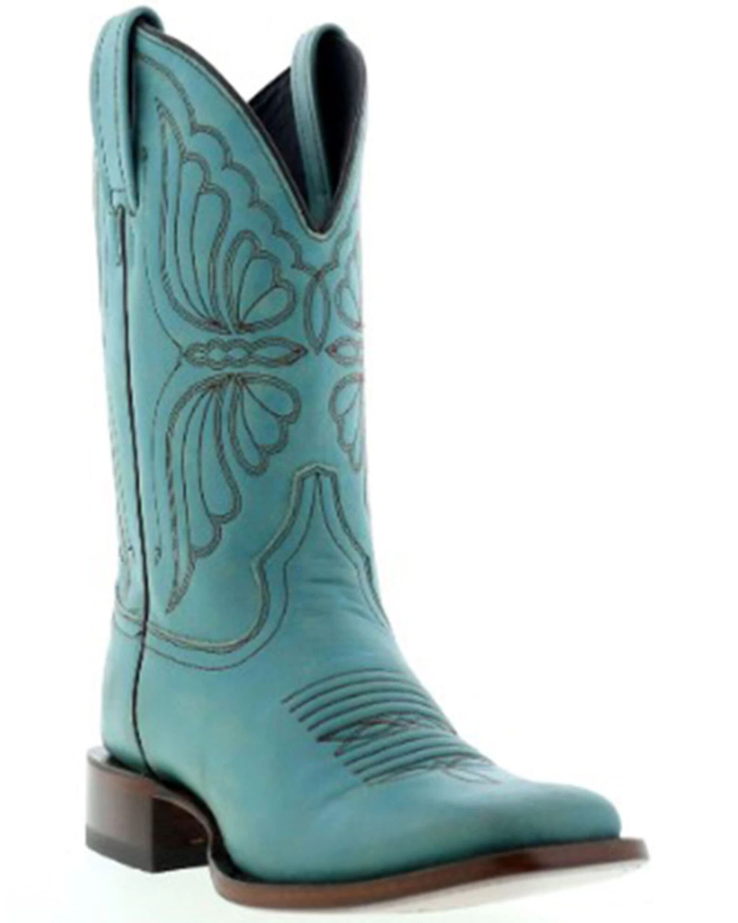 Caborca Silver By Liberty Black Women's Tessa Butterfly Embroidered Western Boots - Square Toe 1 Caborca Silver By Liberty Black Women's Tessa Butterfly Embroidered Western Boots - Square Toe