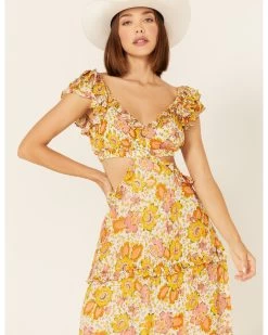 Cleobella Women's Floral Print Ruffle Clara Dress -Western Chic Shop 2000375820 900 P3