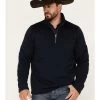 Cinch Men's Solid Sweater Knit 1/4 Zip Front Pullover 