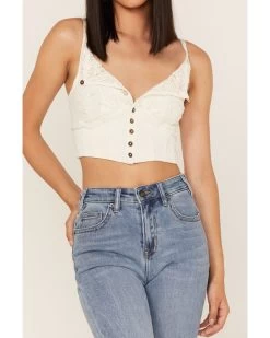 Free People Women's Have My Heart Cropped Tank Top -Western Chic Shop 2000376782 100 P3