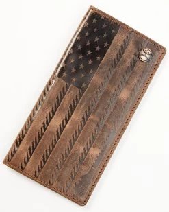 Hooey Men's Brown Liberty Rope Embossed Rodeo Wallet
