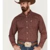 Ariat Men's Kenny Print Long Sleeve Button Down Stretch Western Shirt 