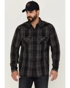 Ariat Men's Harrold Plaid Long Sleeve Snap Western Flannel Shirt  