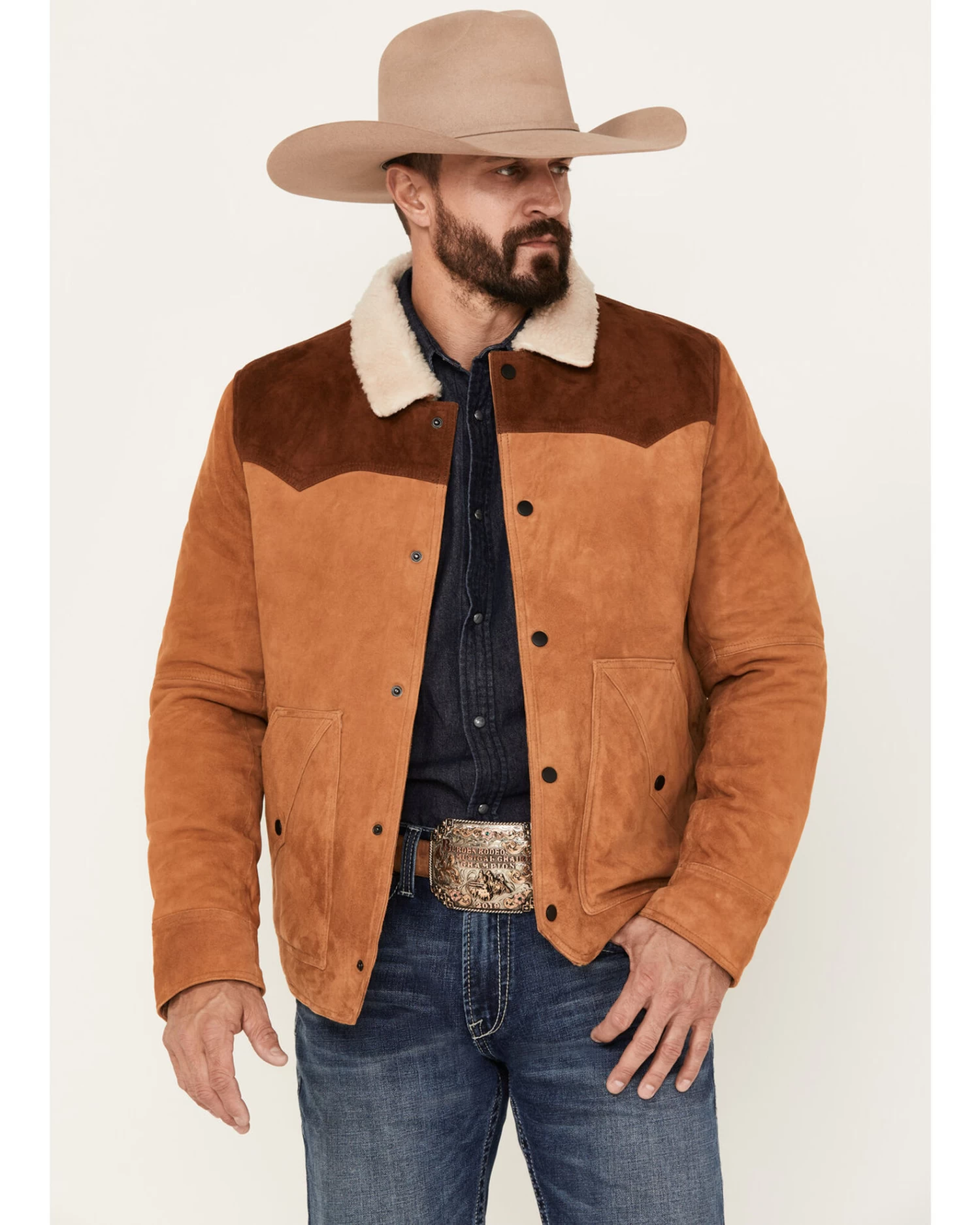 Scully Men's Suede Color Block Jacket 1 Scully Men's Suede Color Block Jacket