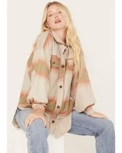 Free People Women's Ombre Serape Print Ruby Jacket