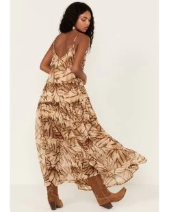 Free People Women's Julianna Abstract Print Maxi Dress -Western Chic Shop 2000378061 295 P4