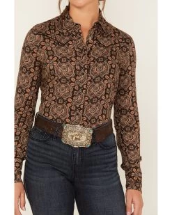 Stetson Women's Prairie Floral Print Long Sleeve Snap Western Shirt 6 Stetson Women's Prairie Floral Print Long Sleeve Snap Western Shirt -Western Chic Shop 2000378242 200 P3