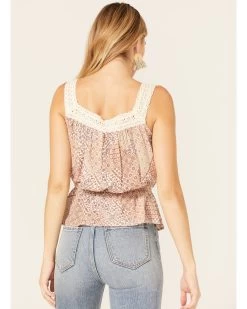 Wild Moss Women's Floral Paisley Patchwork Crochet Tank Top -Western Chic Shop 2000378753 103 P4