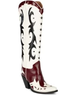 Jeffrey Campbell Women's Starwood Tall Western Boots - Snip Toe
