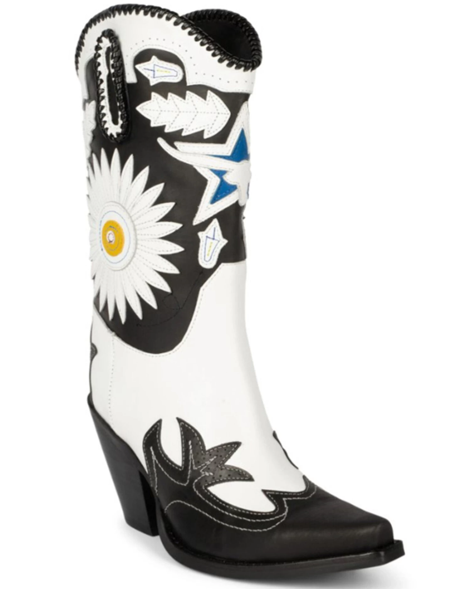 Jeffrey Campbell Women's Texarkana Longhorn Star Inlay Western Boots - Snip Toe 1 Jeffrey Campbell Women's Texarkana Longhorn Star Inlay Western Boots - Snip Toe