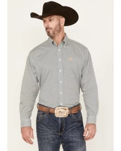 Cinch Men's Stretch Long Sleeve Button-Down Western Shirt